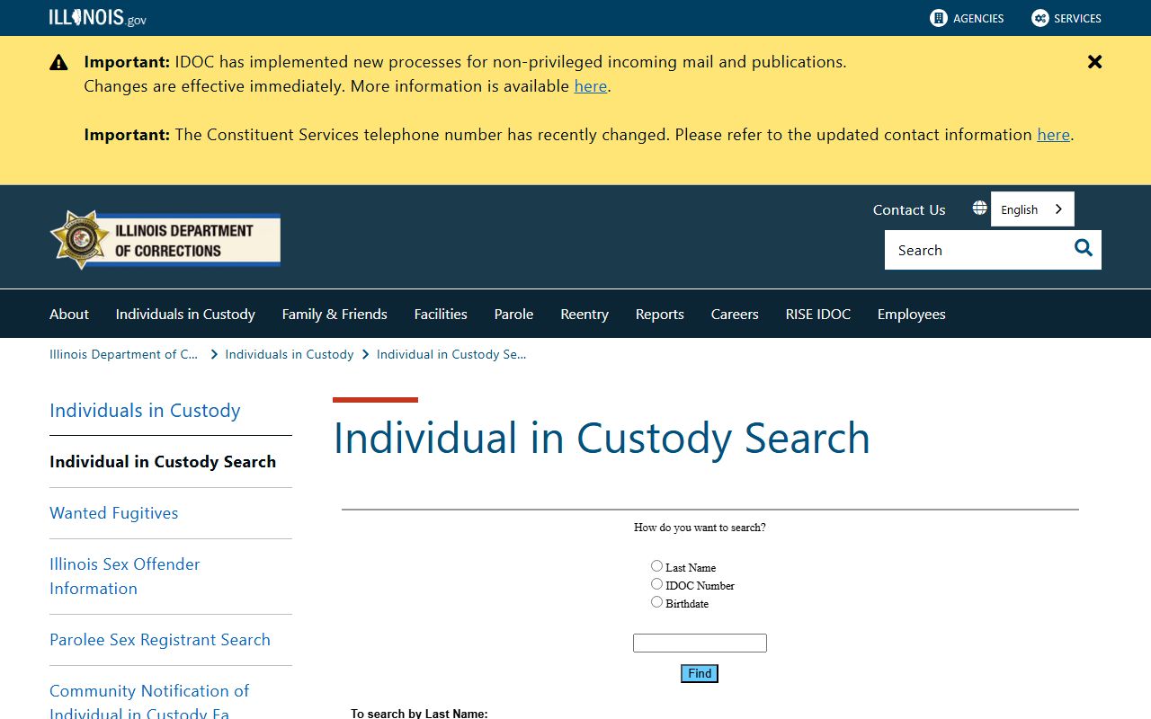 Adams County inmate population IDOC inmate search